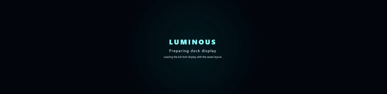 Luminous Once startup screen.