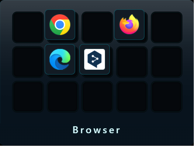 Browser Deck example for LUMINOUSonce.